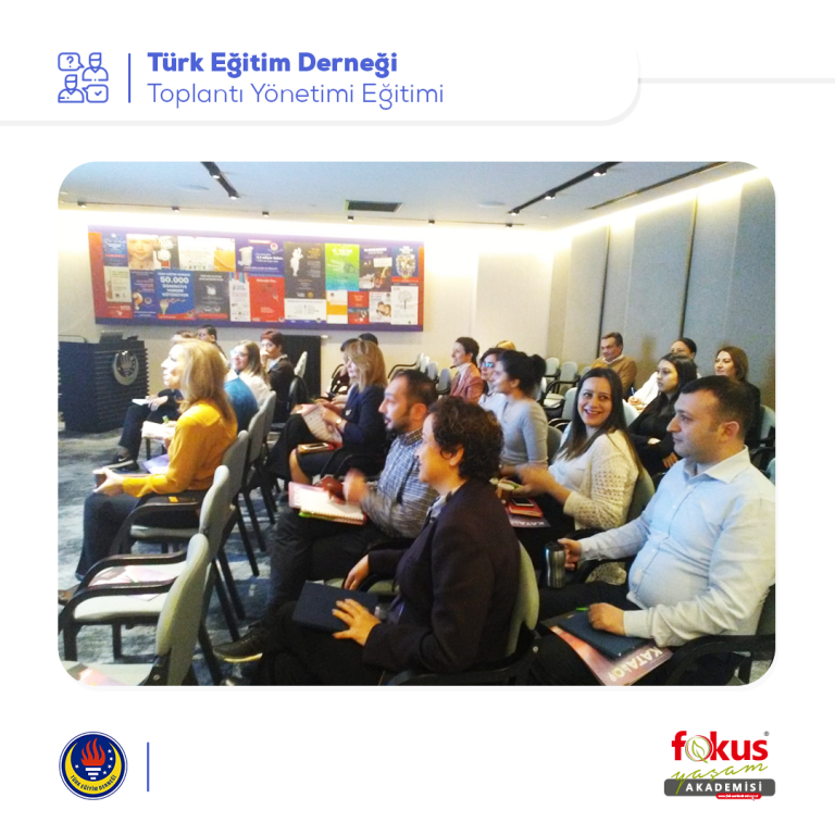 Türk Eğitim Derneği – Toplantı Yönetimi Eğitimi