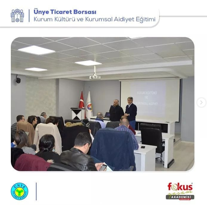 Ünye Ticaret Borsası – Kurum Kültürü ve Kurumsal Aidiyet Eğitimi