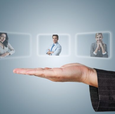 Human Resources concept: choosing the perfect candidate for the job
