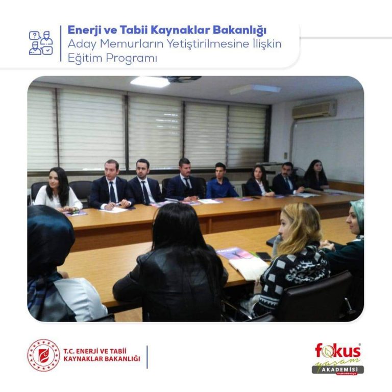 Enerji ve Tabii Kaynaklar Bakanlığı – Aday Memurların Yetiştirilmesine İlişkin Eğitim Programı